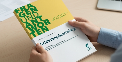 Buchcover des Titels „Gefährdungsbeurteilung – Fragen und Antworten aus der Praxis“ aus dem Bund-Verlag