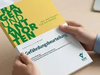 Buchcover des Titels „Gefährdungsbeurteilung – Fragen und Antworten aus der Praxis“ aus dem Bund-Verlag